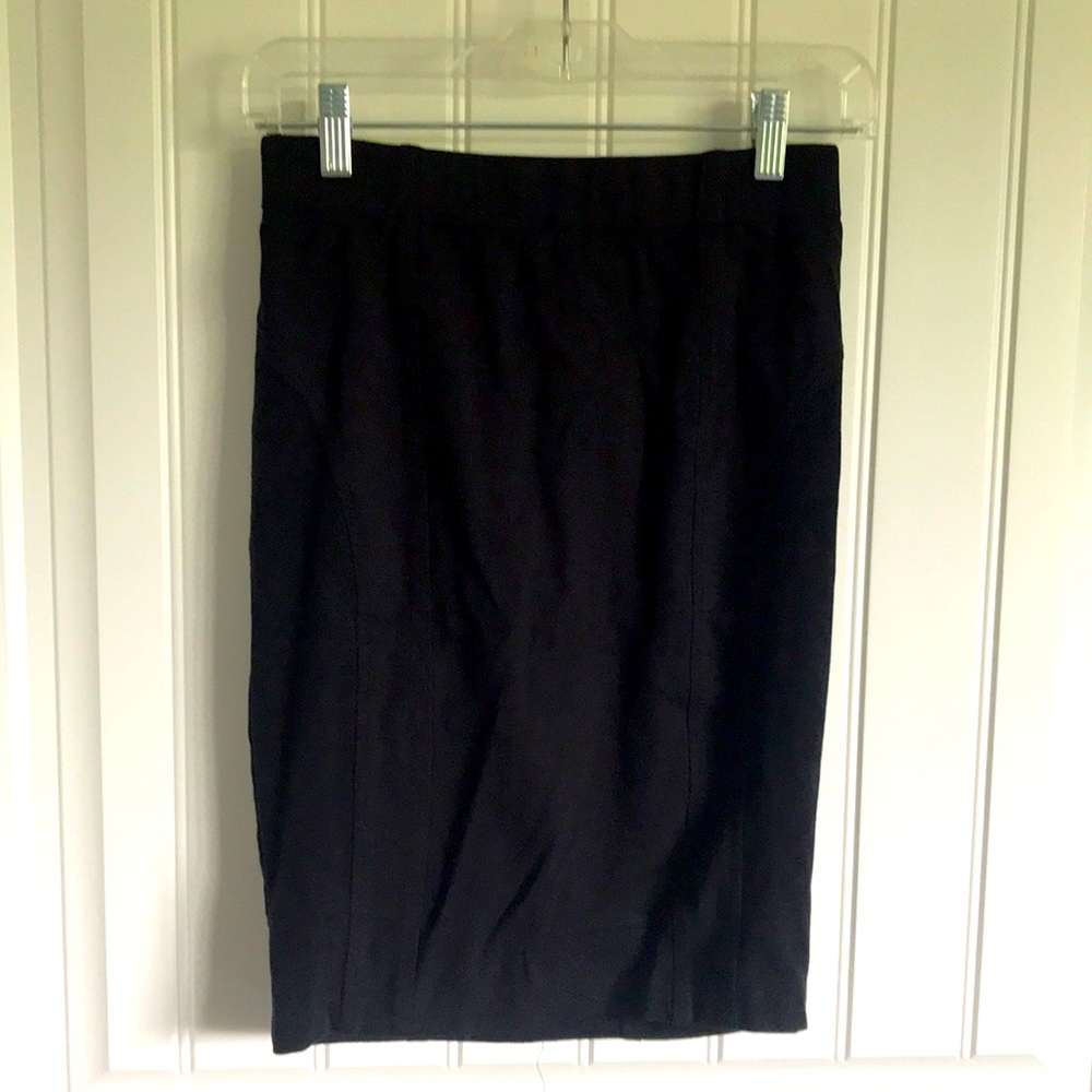 Guess black skirt with faux suede side panels Size M
